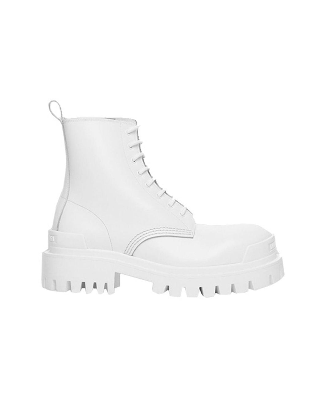 Balenciaga White (Wmns) Strike Lace-Up Boot