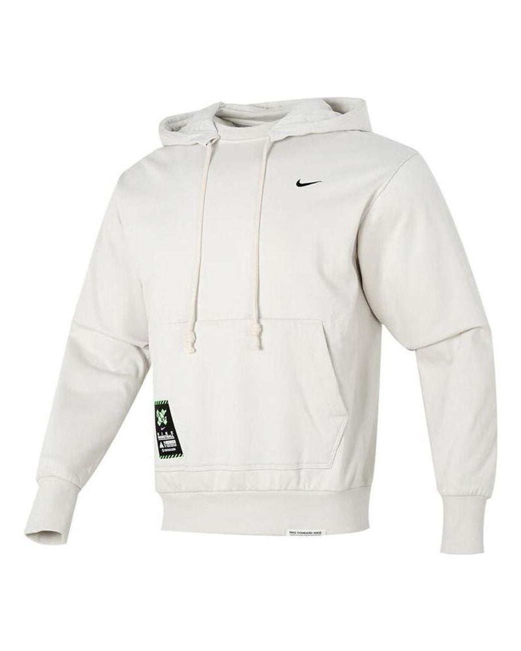 Nike White Dri-Fit Logo Hoodie for men