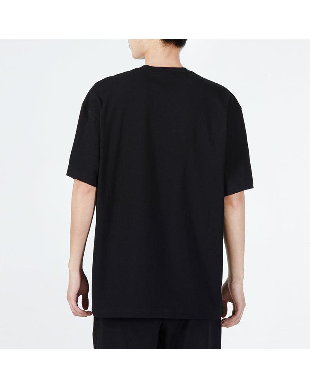 PUMA Black Boxy Pocket Logo Tee for men