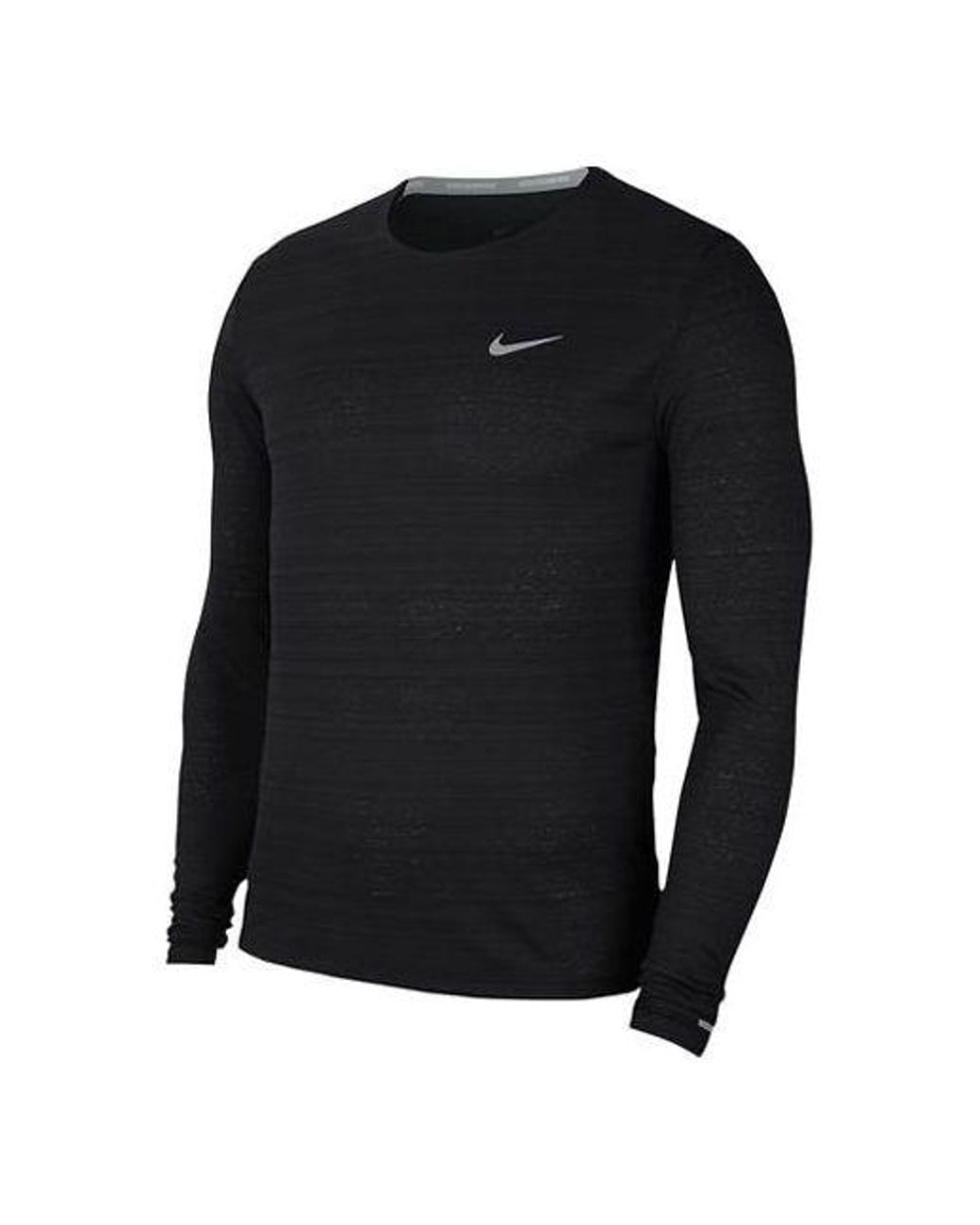 Nike Black As Nk Df Miler Top Ls for men