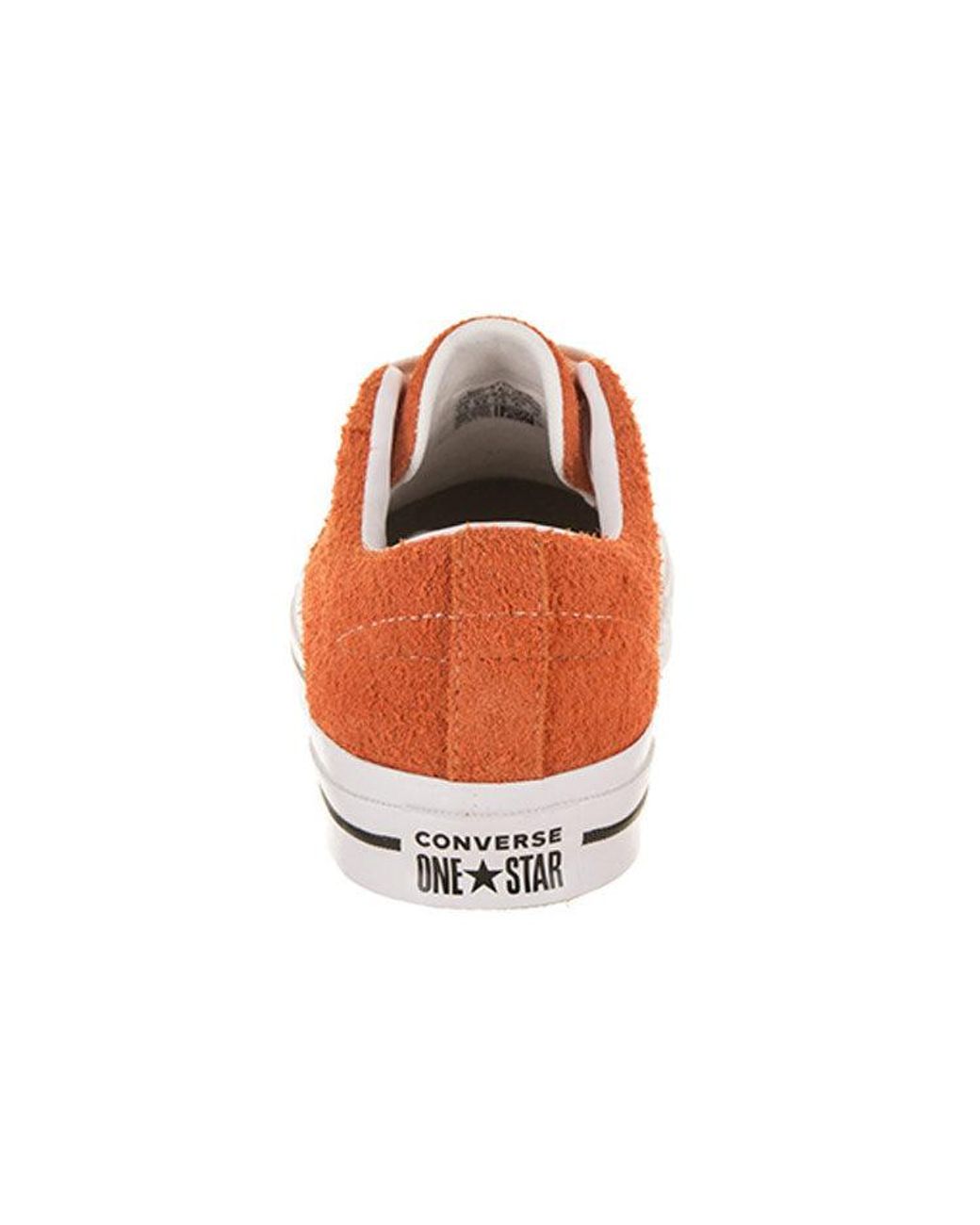 Converse Red One Star Ox Vintage Suede 'Bold Mandarin' for men