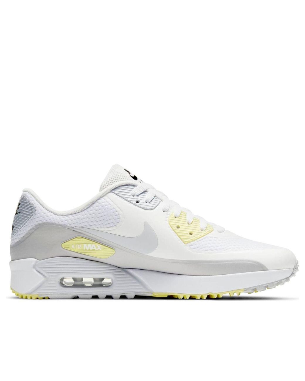Nike White Air Max 90 Golf Metallic Platinum' for men