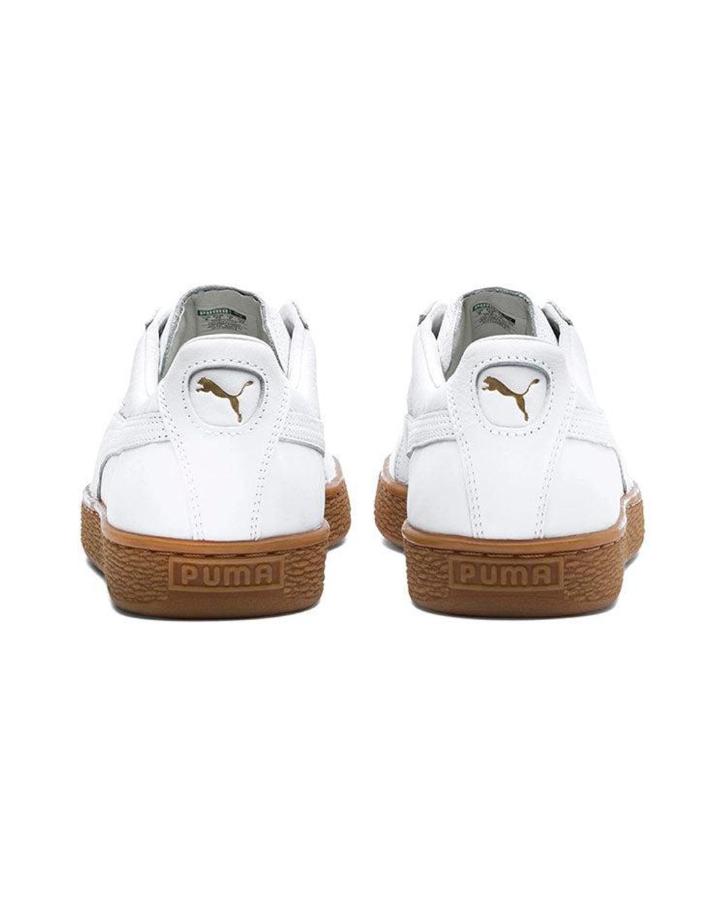 PUMA White Basket Classic Gum Deluxe for men