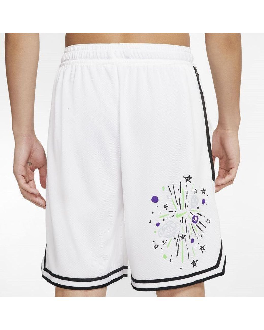 Nike White Dna Summer Hoops Sports Short for men