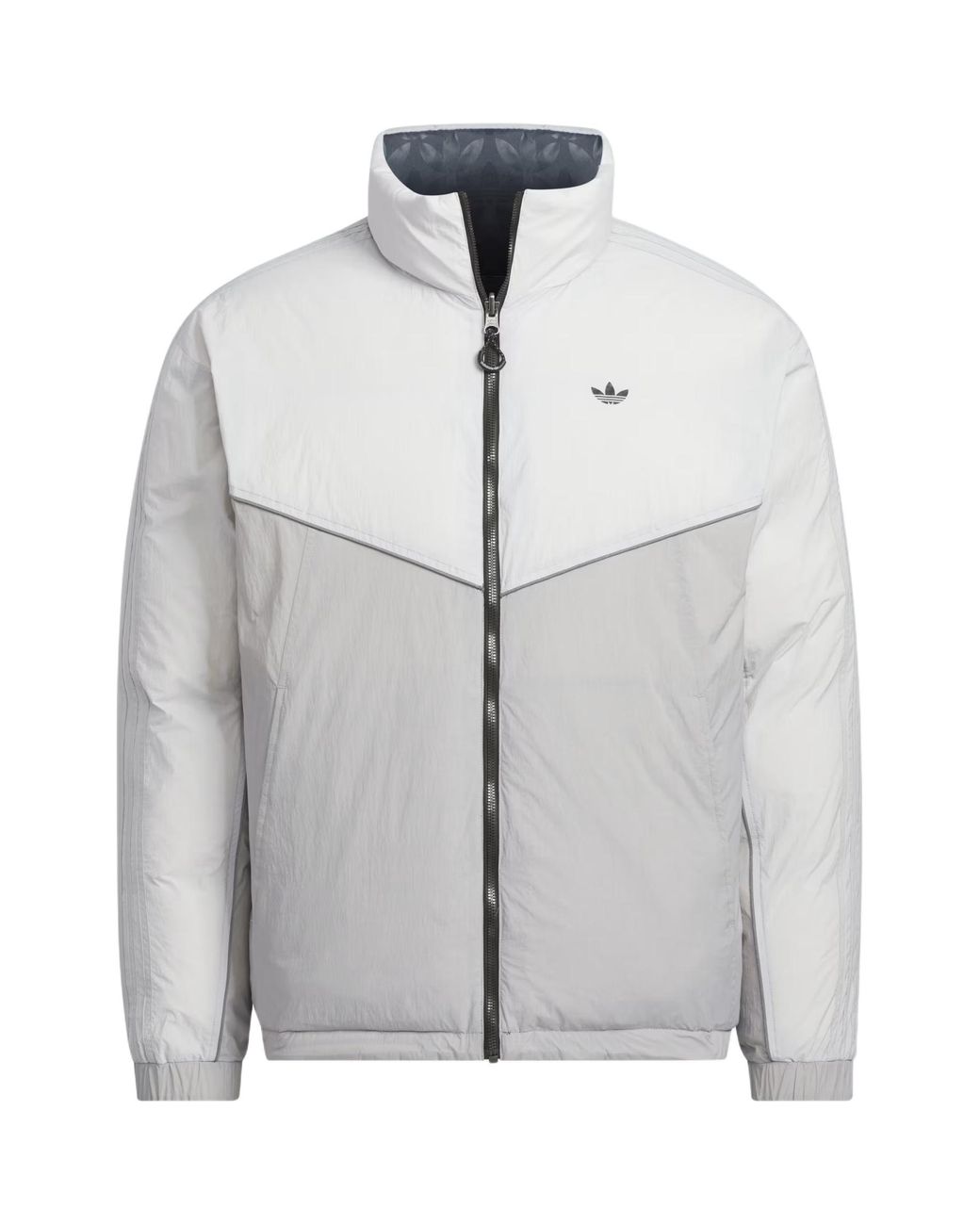 Adidas Gray Rev Down Jacket Asia Sizing Gresix' for men