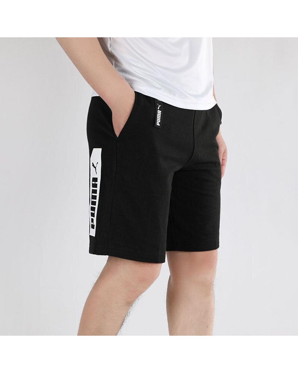 PUMA Black Nu-Tility Sports Shorts for men