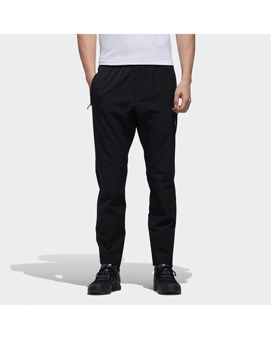 Adidas Black Softshell Pants Outdoor Sports Trousers for men