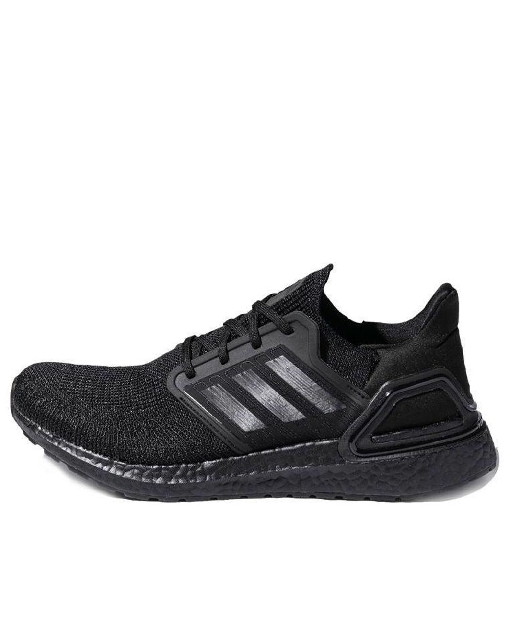 Adidas Black Ultraboost 20 'Triple' for men