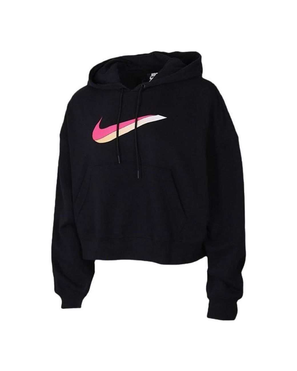 Nike Black (Wmns) Sportswear Icon Clash Fleece Hoodie