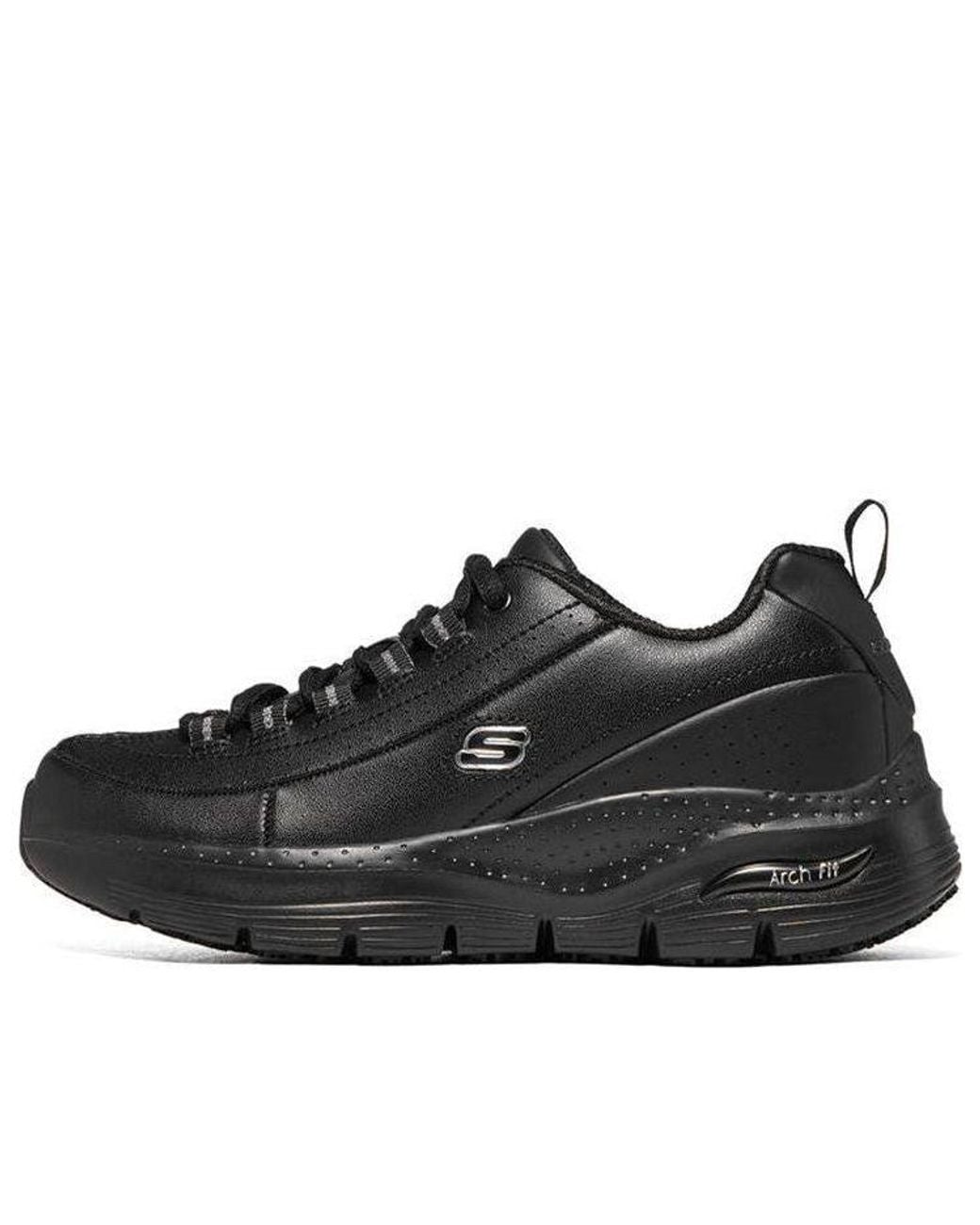 Skechers Black (Wmns) Arch Fit Slip Resistant Trickell 2.0