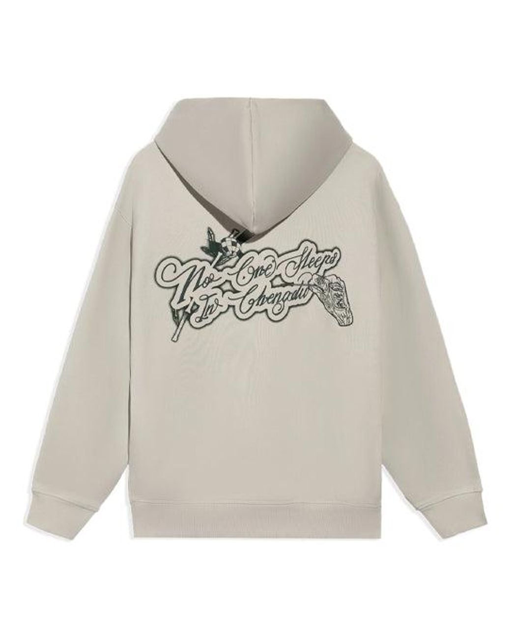 Li-ning Gray Badfive Sports Basketball Series Printing Hoodie