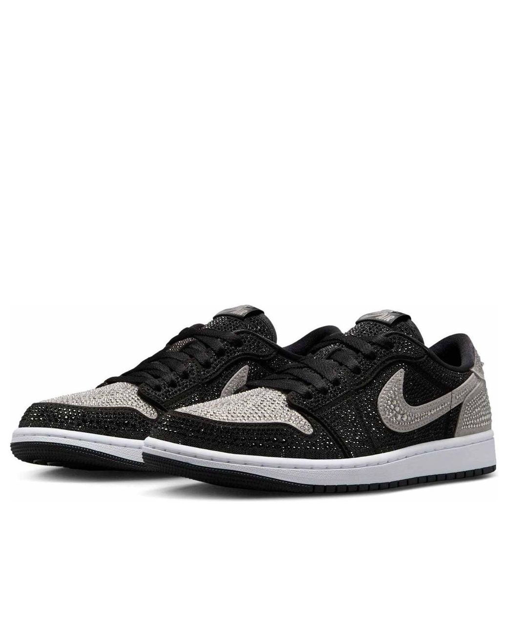 Nike Black (Wmns) 1 Retro Low Og X Swarovski 'Stealth'