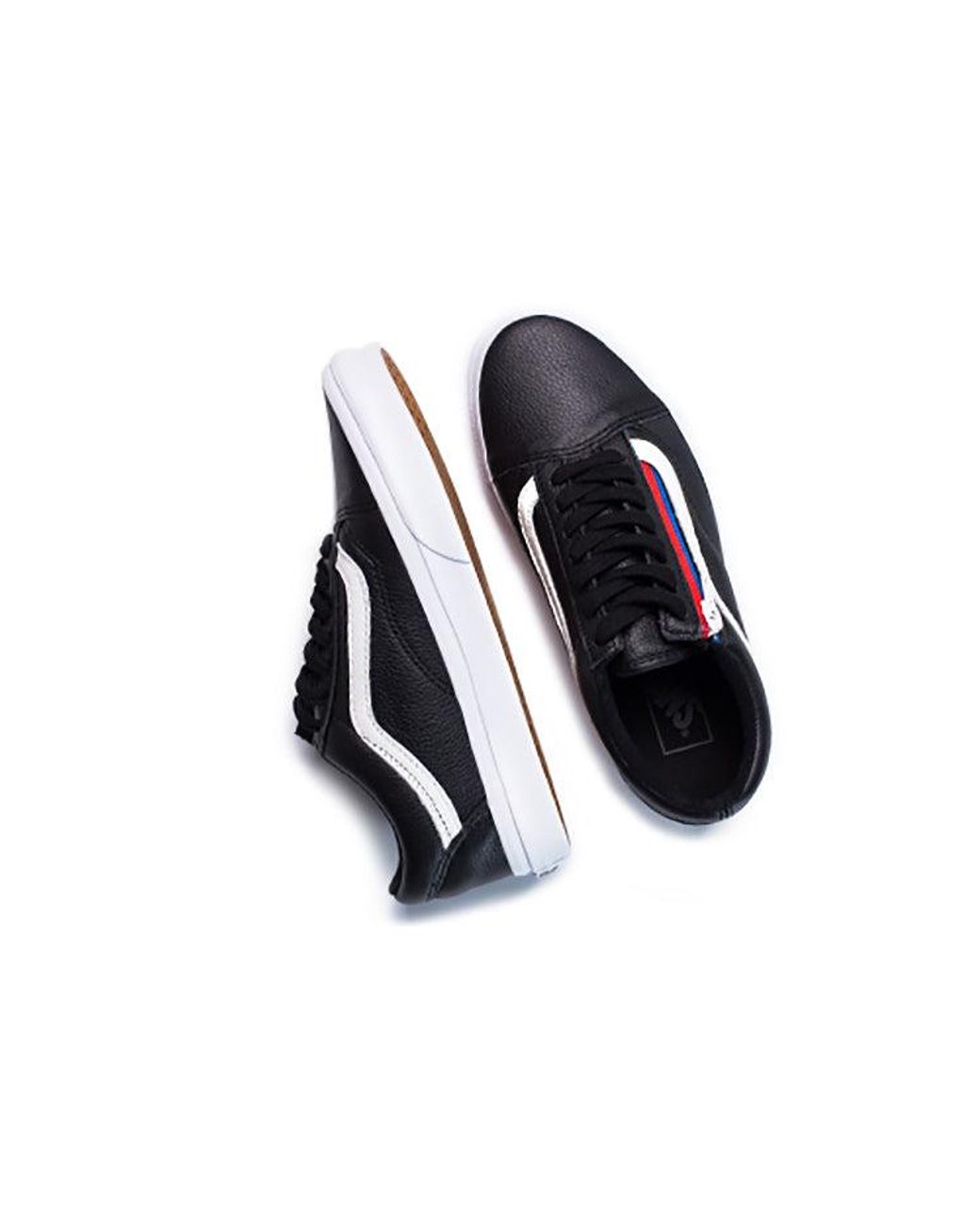 Vans Blue Old Skool Zip Leather for men