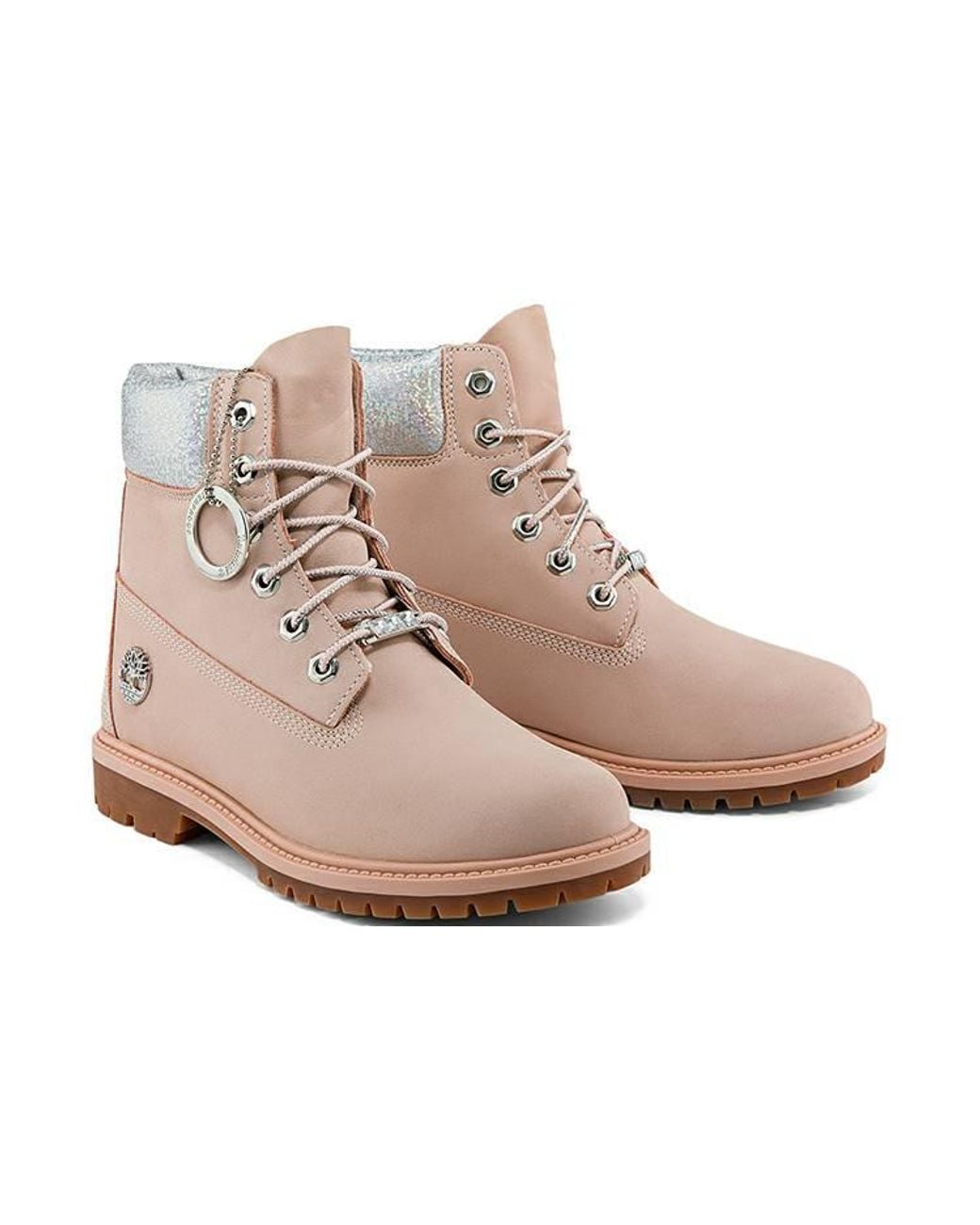 Timberland Brown (Wmns) Heritage Inch Waterproof Boots 'Light Nubuck'