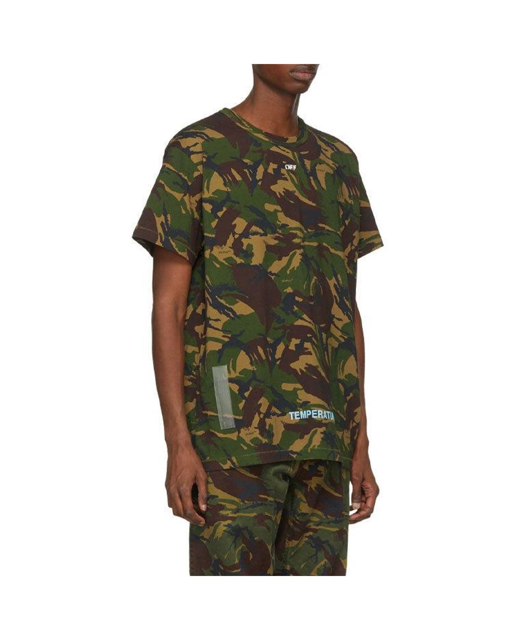 Off-White c/o Virgil Abloh Green Arrows Short Sleeve for men