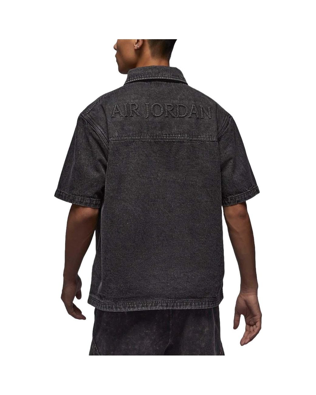 Nike Black Denim Shirt Asia Sizing 'Washed' for men