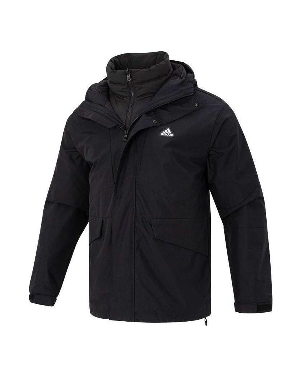 Adidas Blue Snow Sport-Inspired 3-In-1 Down Jacket for men
