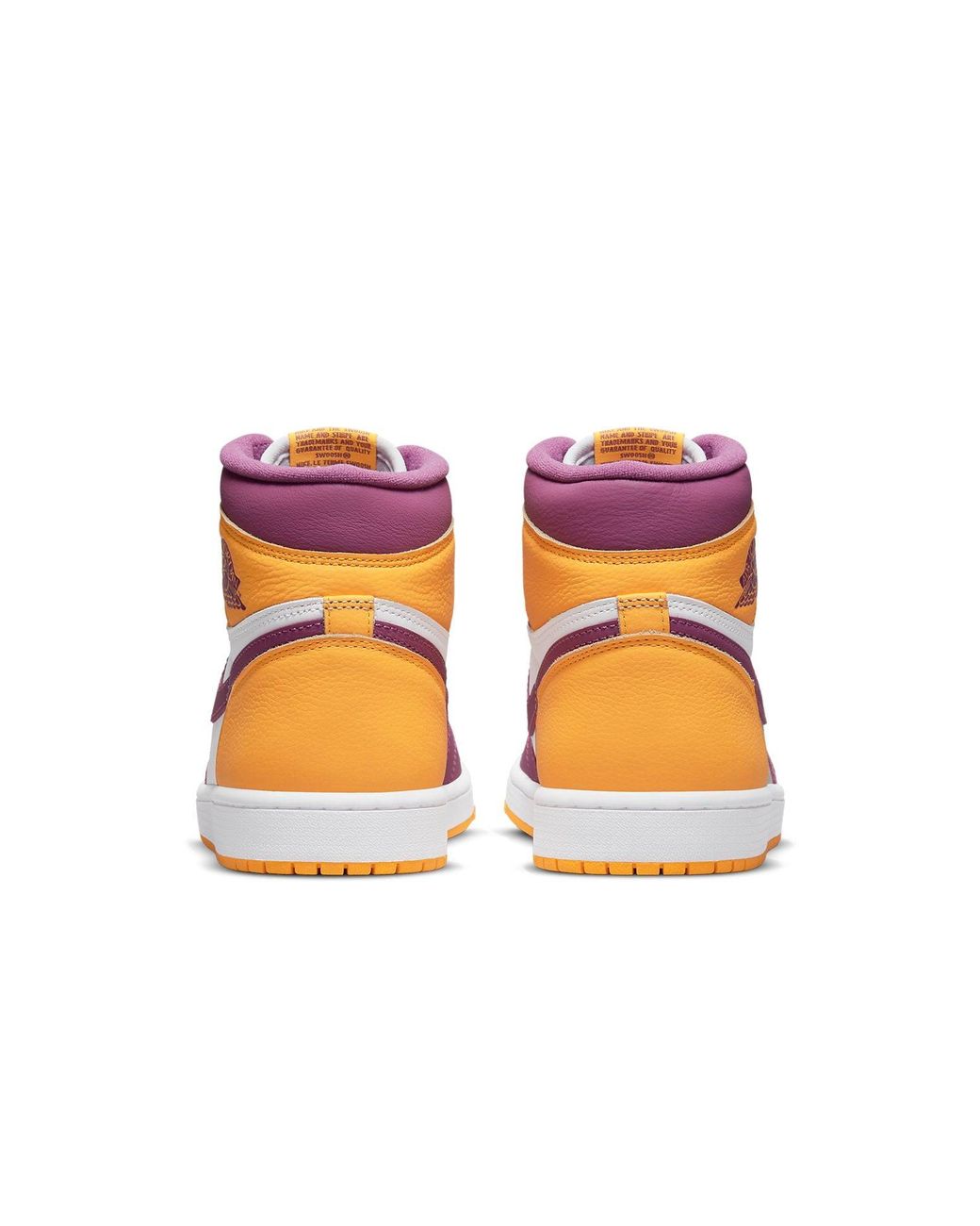 Nike Purple Air Jordan 1 Retro High Og Shoes In Yellow, for men