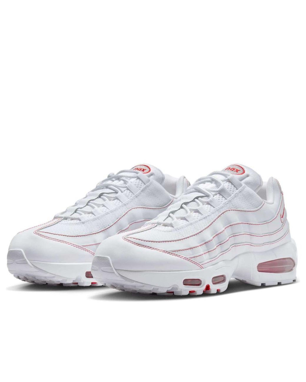 Nike White Air Max 95 Big Bubble Shoes for men