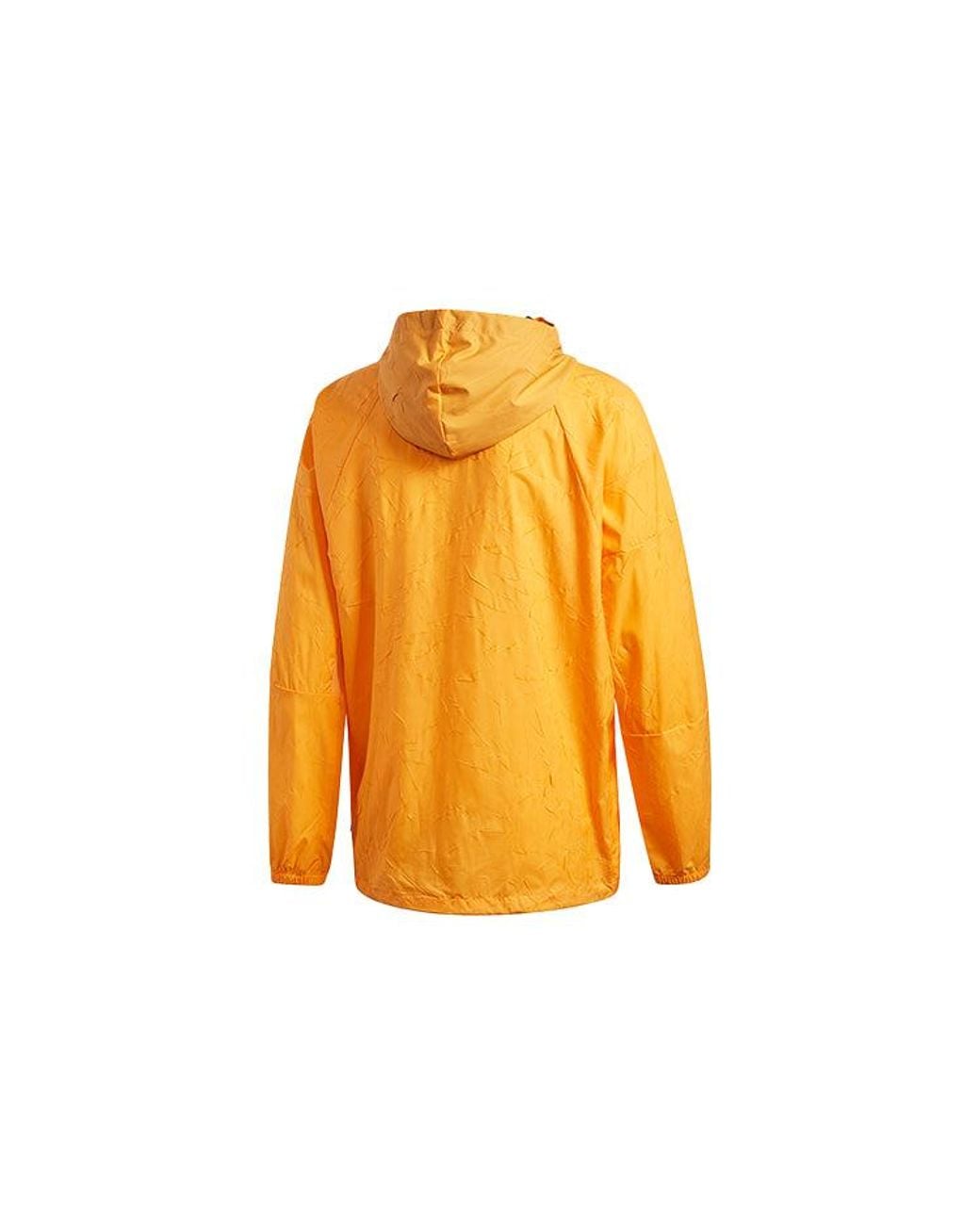 Adidas Orange Wnd Primeblue Jacket for men
