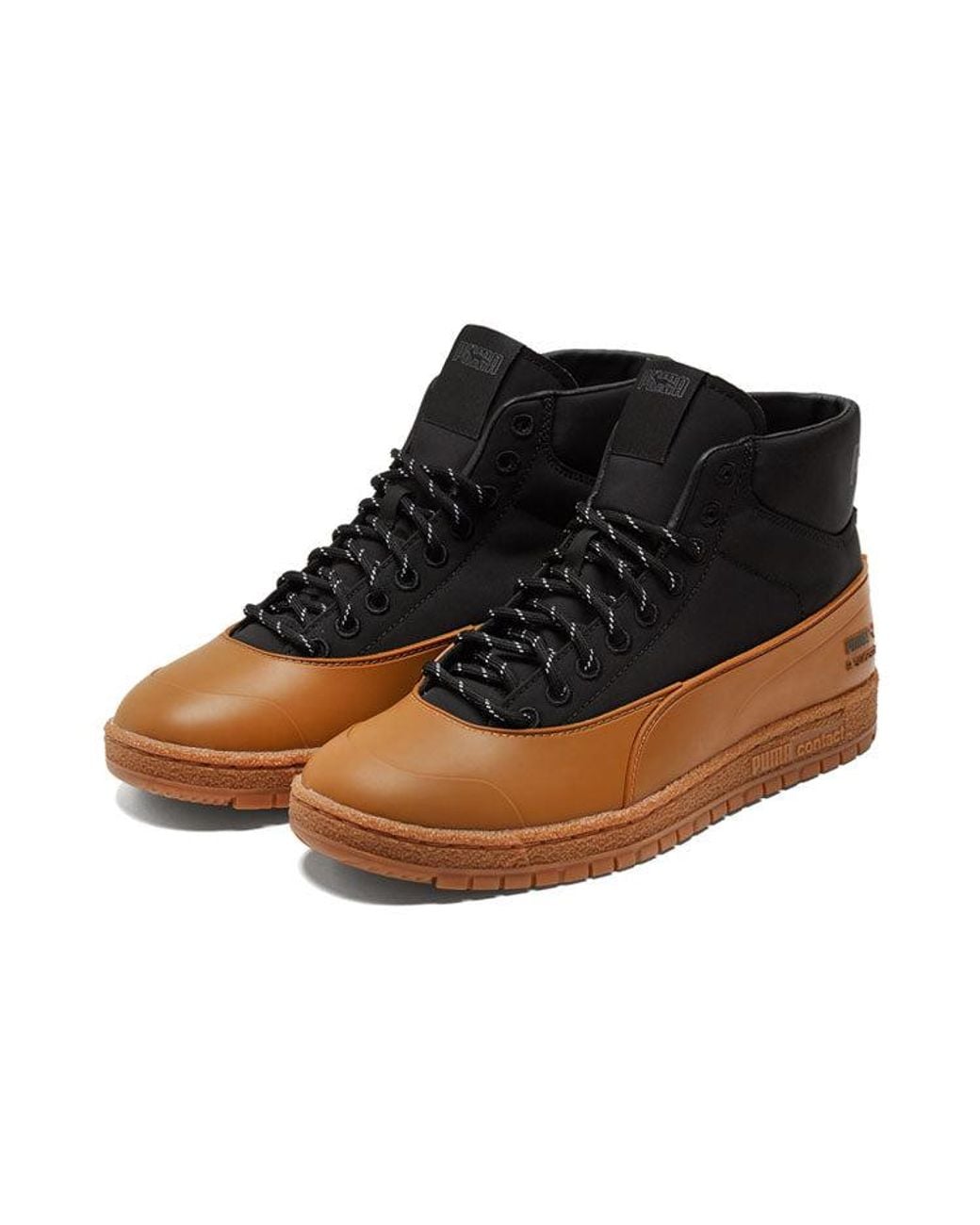 PUMA Brown Maison Kitsune X Ralph Sampson 70 Mid Gum' for men