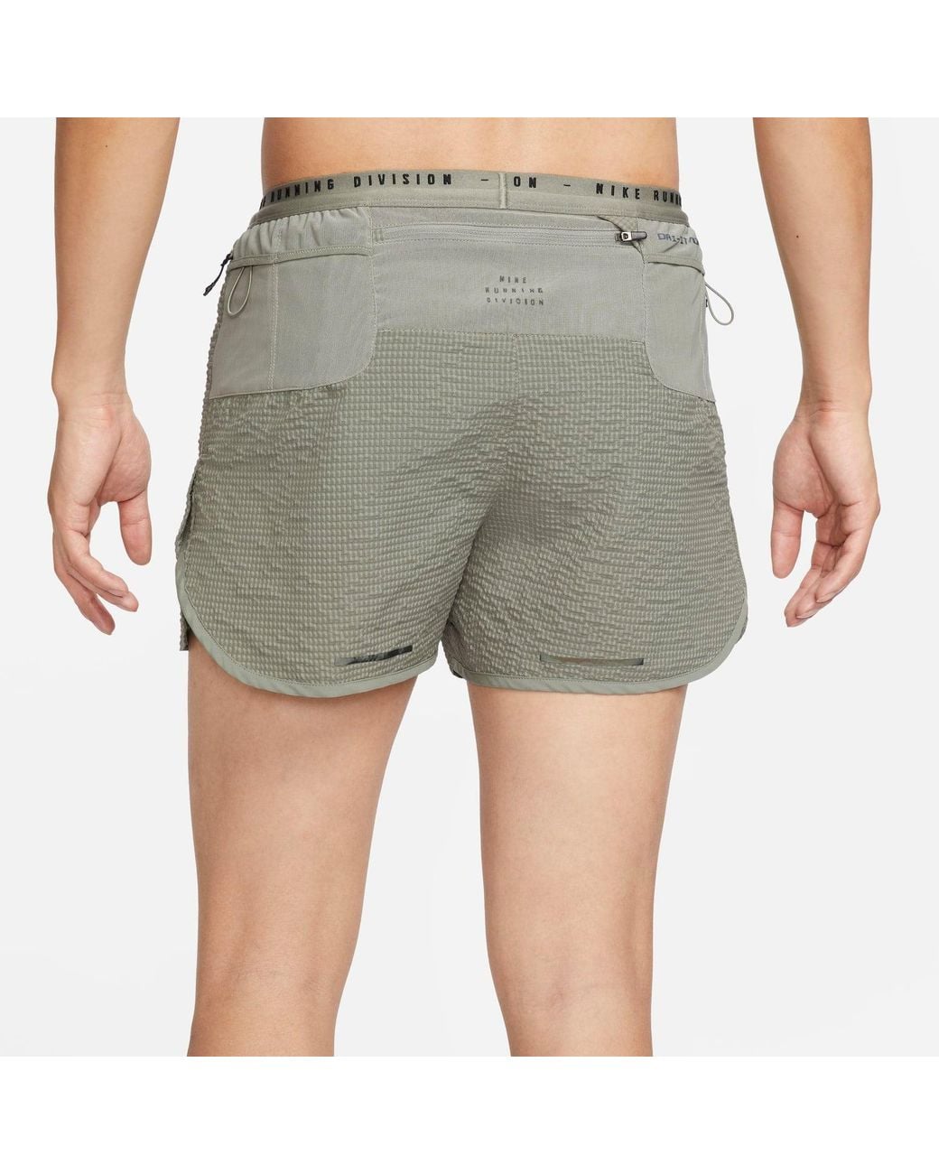 Nike Gray Running Division Dri-Fit Adv Shorts for men