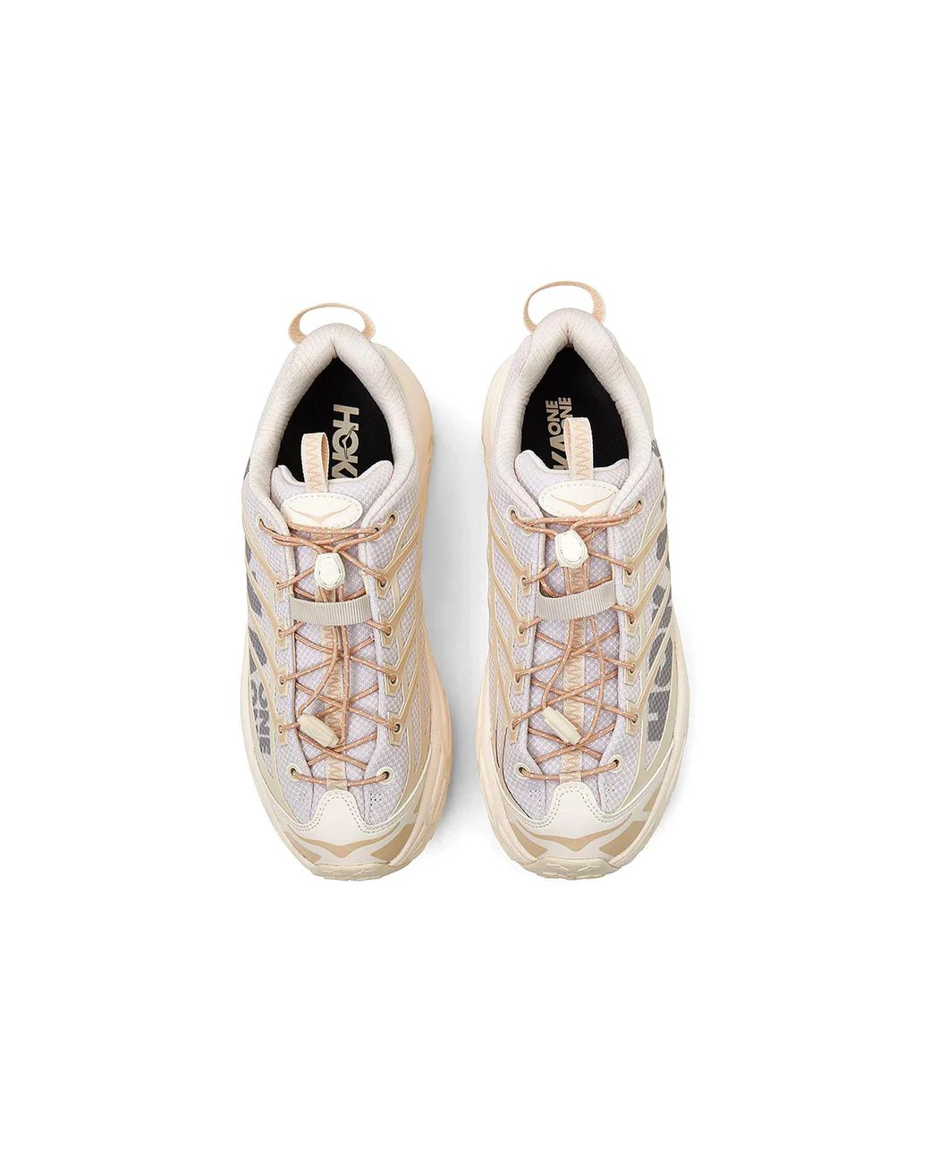 Hoka One One White Mafate Three 2 Sneaker 'Eggnog'