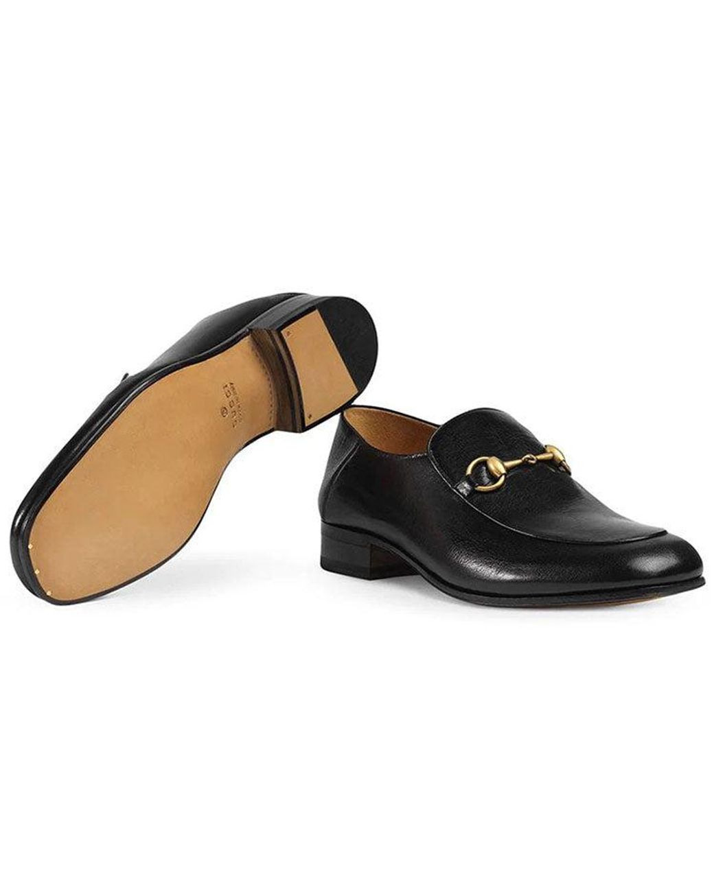 Gucci Black Horsebit Slip On Loafer -Tone Leather' for men