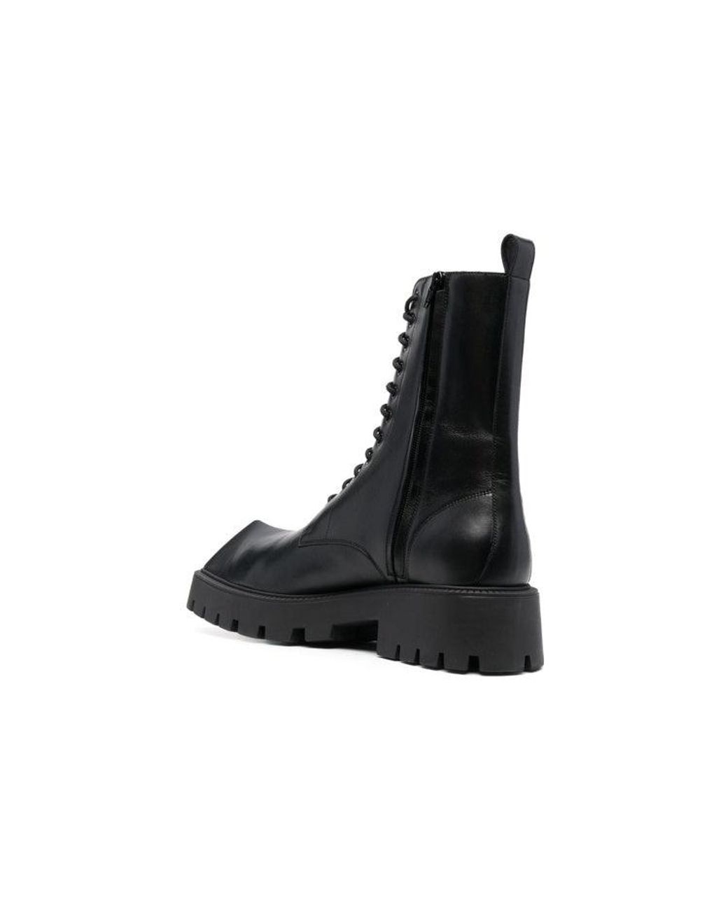 Balenciaga Rhino 25Mm Lace Up Boots Smooth Calfskin' in Black for