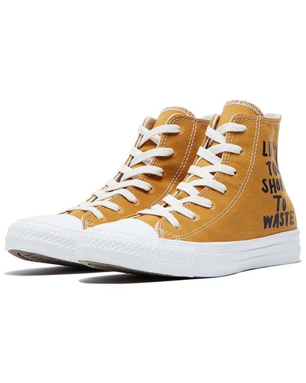 Converse Brown Chuck Taylor All Star Hi Renew 'Life's Too Short To Waste' for men