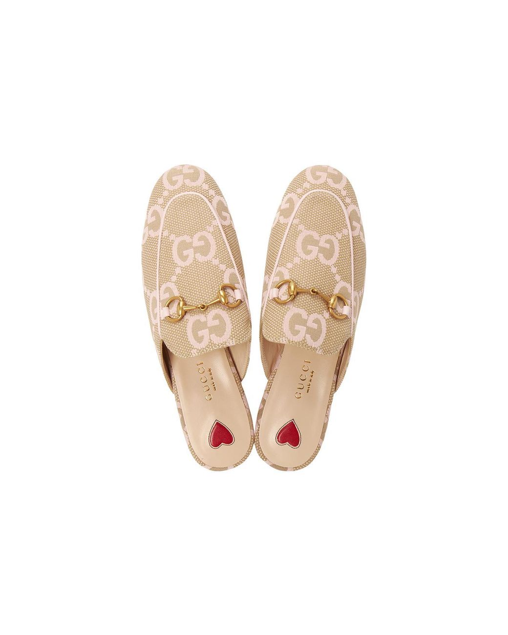 Gucci Natural (Wmns) Jumbo Gg Princetown Slipper Light'