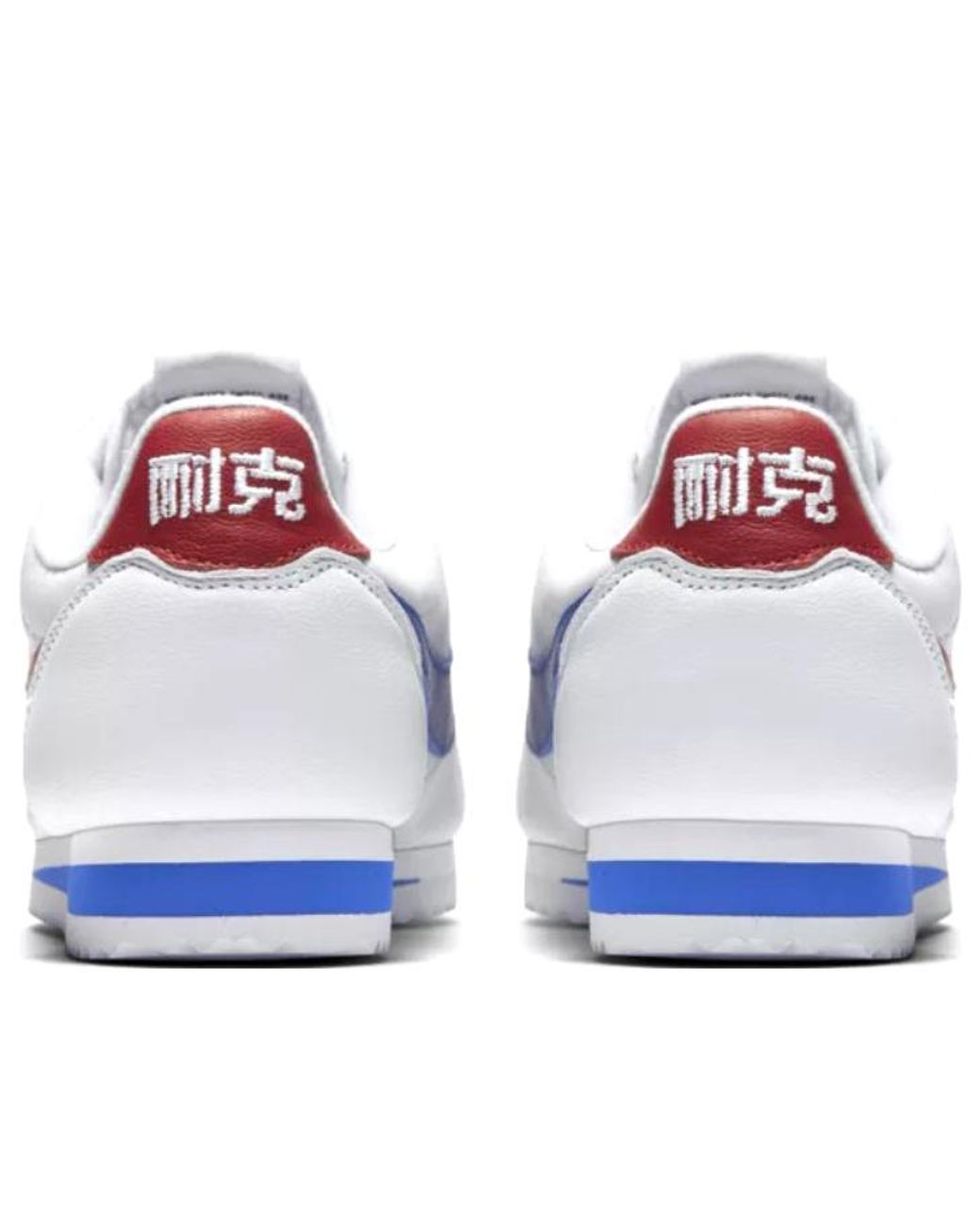 Nike White Classic Cortez Leather Qs 'Nai-Ke' for men