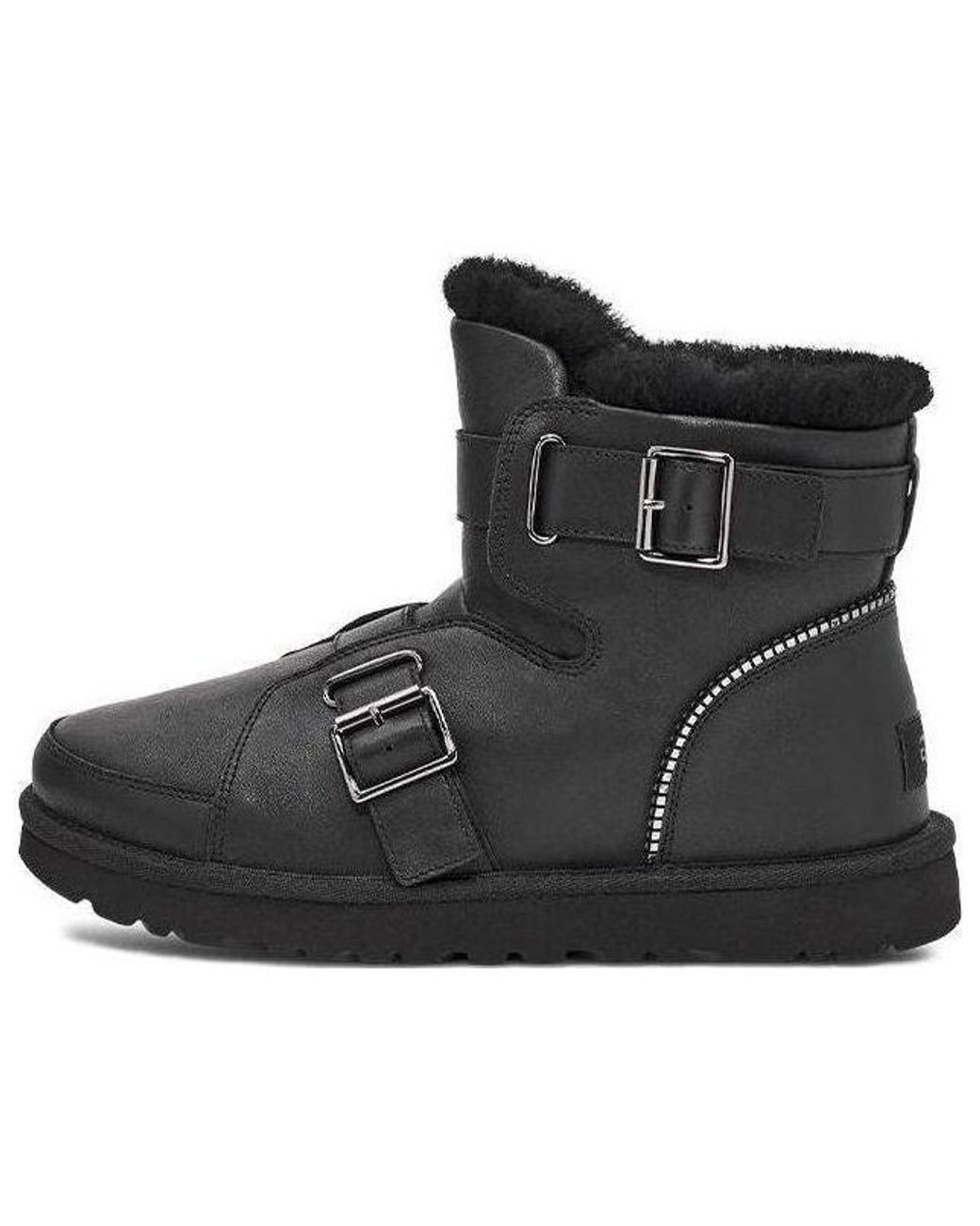 Ugg Black (Wmns) Mini Buckle Short Boots