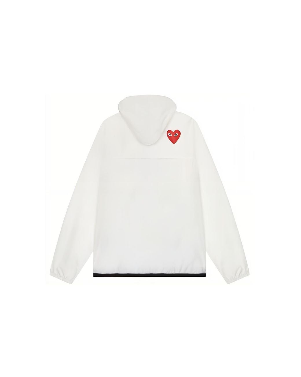 COMME DES GARÇONS PLAY White X K-Way Jacket Full Zip