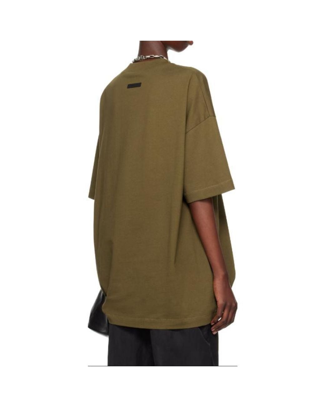 Fear Of God Green Jersey Crewneck Tee for men