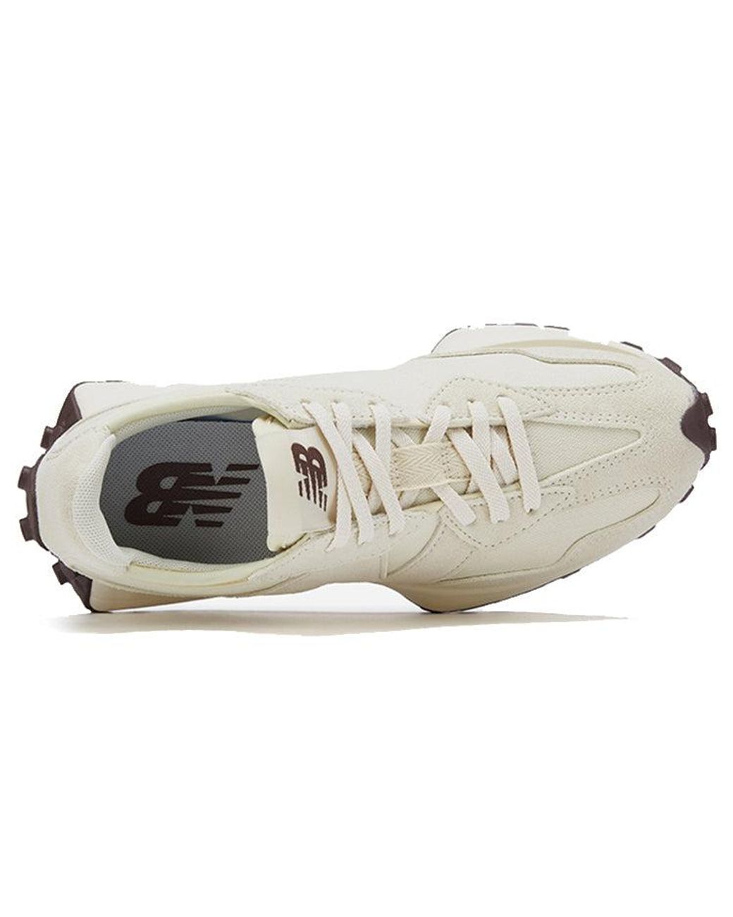 New Balance White 327