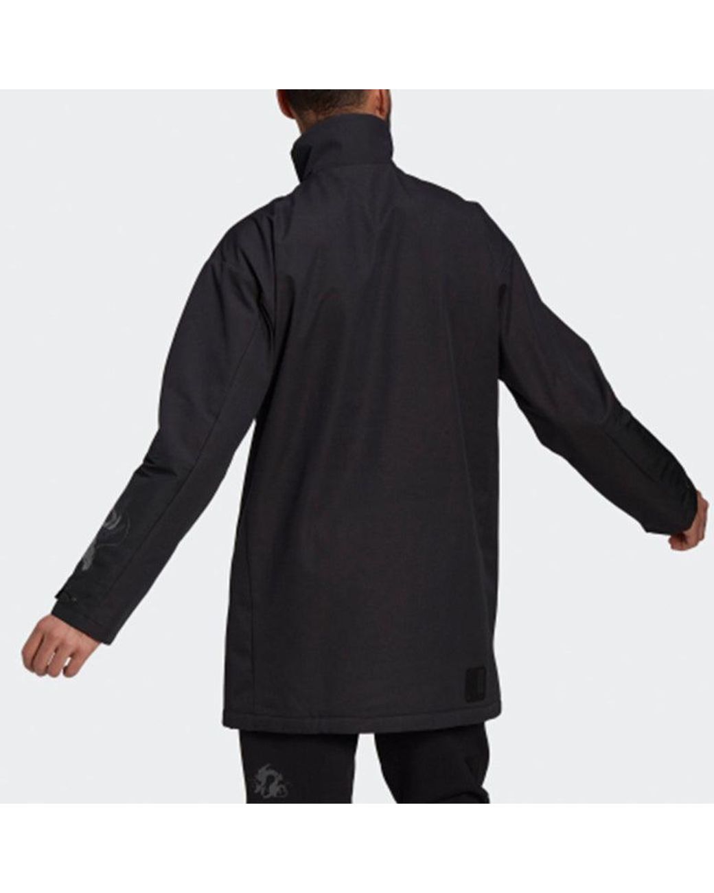 Adidas Blue Wj Jkt Long Woven Training Casual Sports Jacket for men