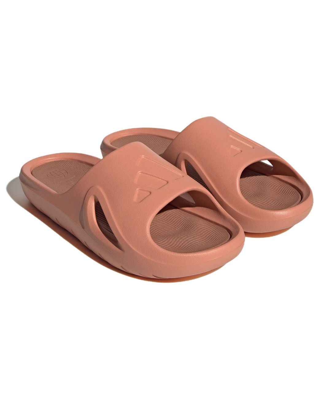 Adidas Brown Adicane Slides 'Wonder Clay' for men