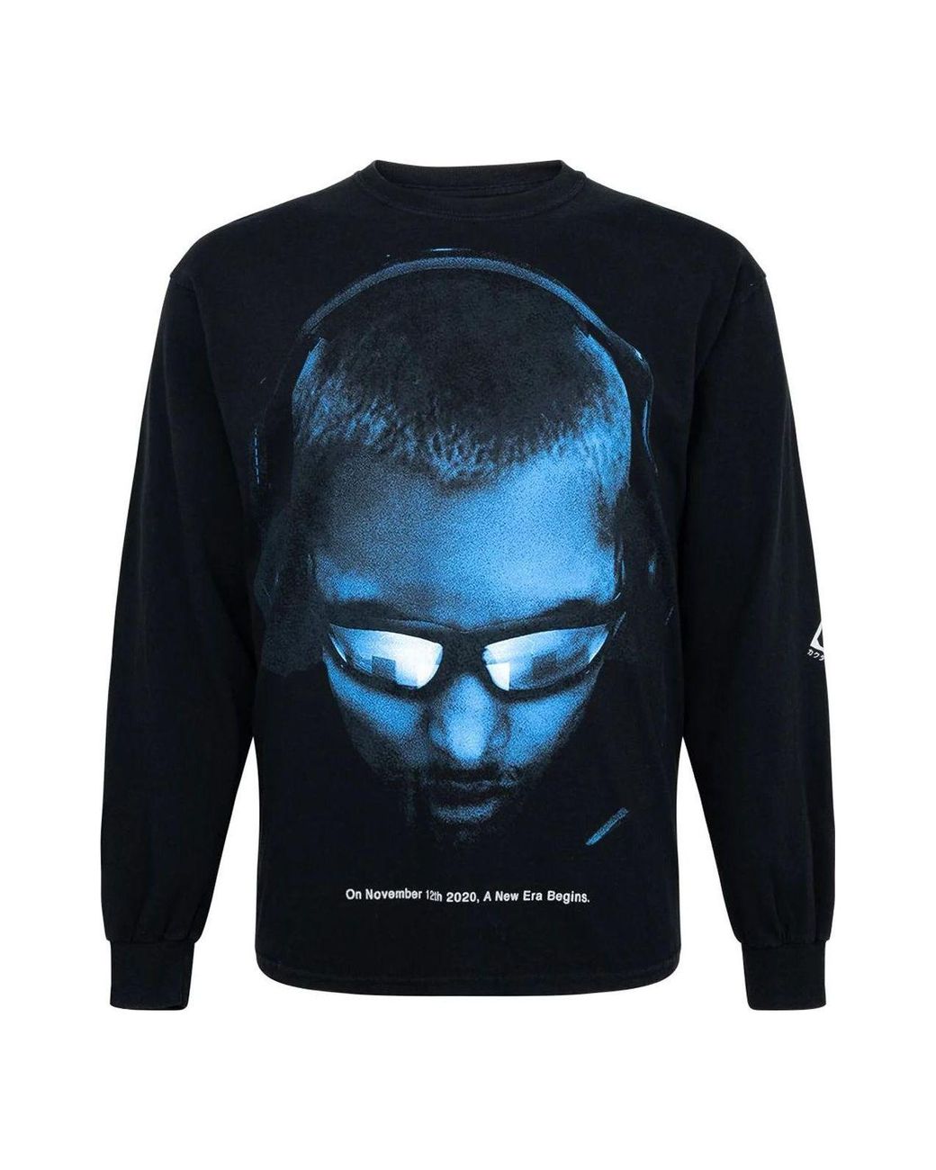 Travis Scott Blue Cactus Jack Fw22 Corrupted Long-Sleeve T-Shirt for men