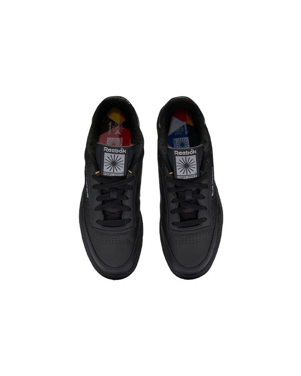Reebok Black Eames Office X Club C 85 'Monotone Pack for men