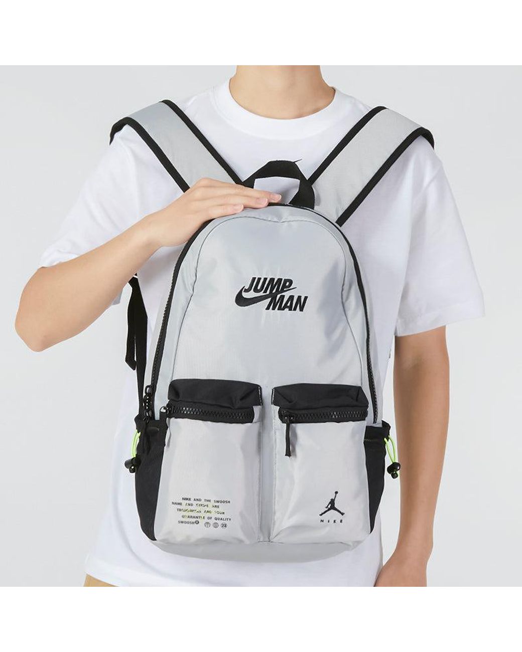 Nike Gray Jumpman X Nike Backpack for men