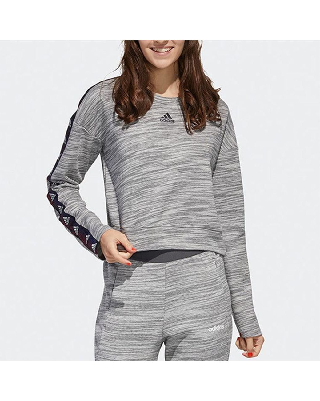 Adidas Gray (Wmns) Short Round Turtleneck Jersey Light