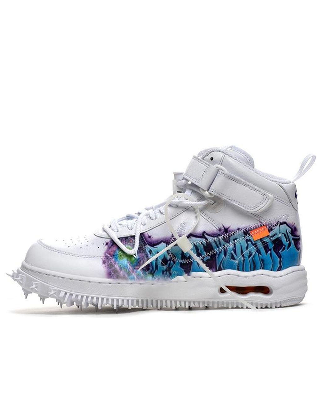Nike Blue X Off- Air Force 1 Mid 'Graffiti' for men