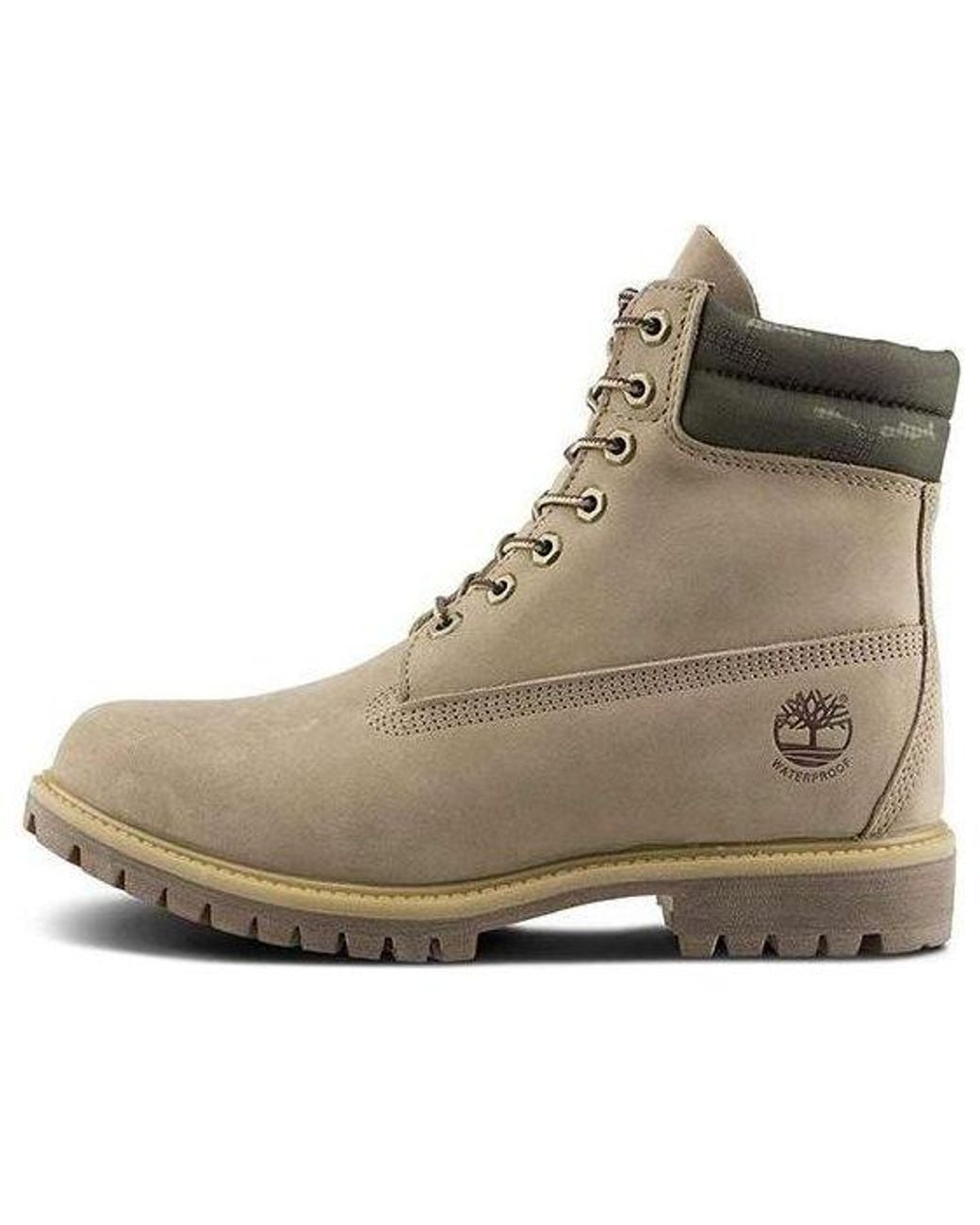 Timberland Brown 6 Inch Premium Waterproof 'Off Nubuck' for men