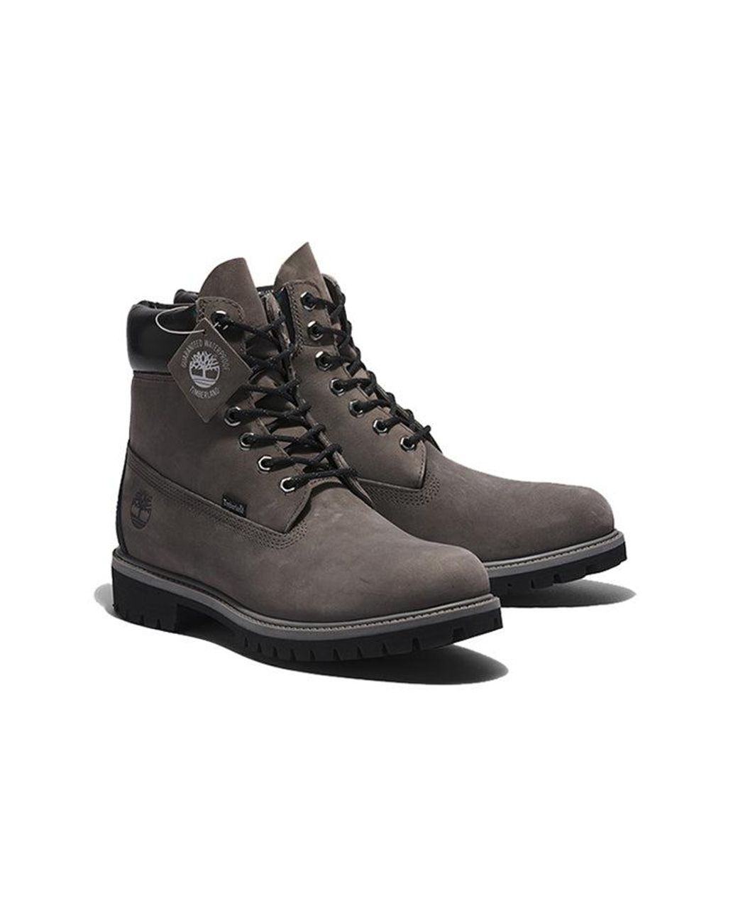 Timberland Black Premium 6 Inch Waterproof Boots 'Dark' for men