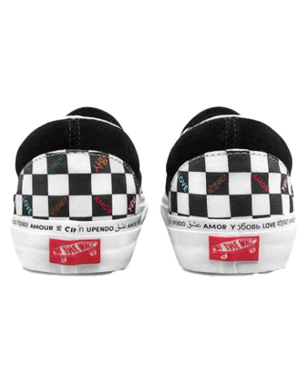 Vans Black Classic Slip-On Vlt Lx 'The Love Pack for men