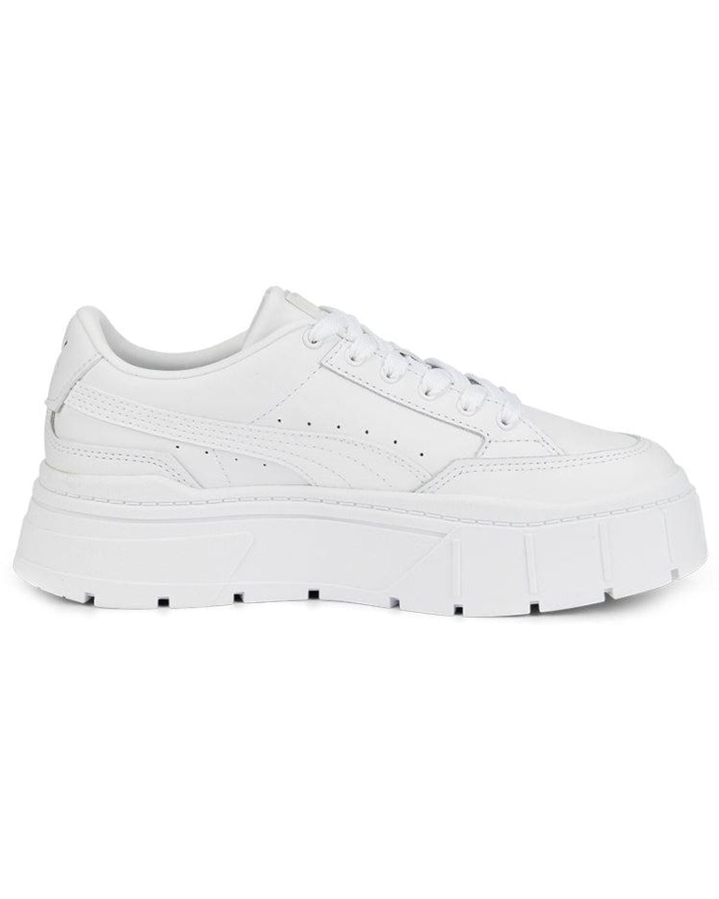 PUMA White (Wmns) Mayze Stack Leather 'Triple'