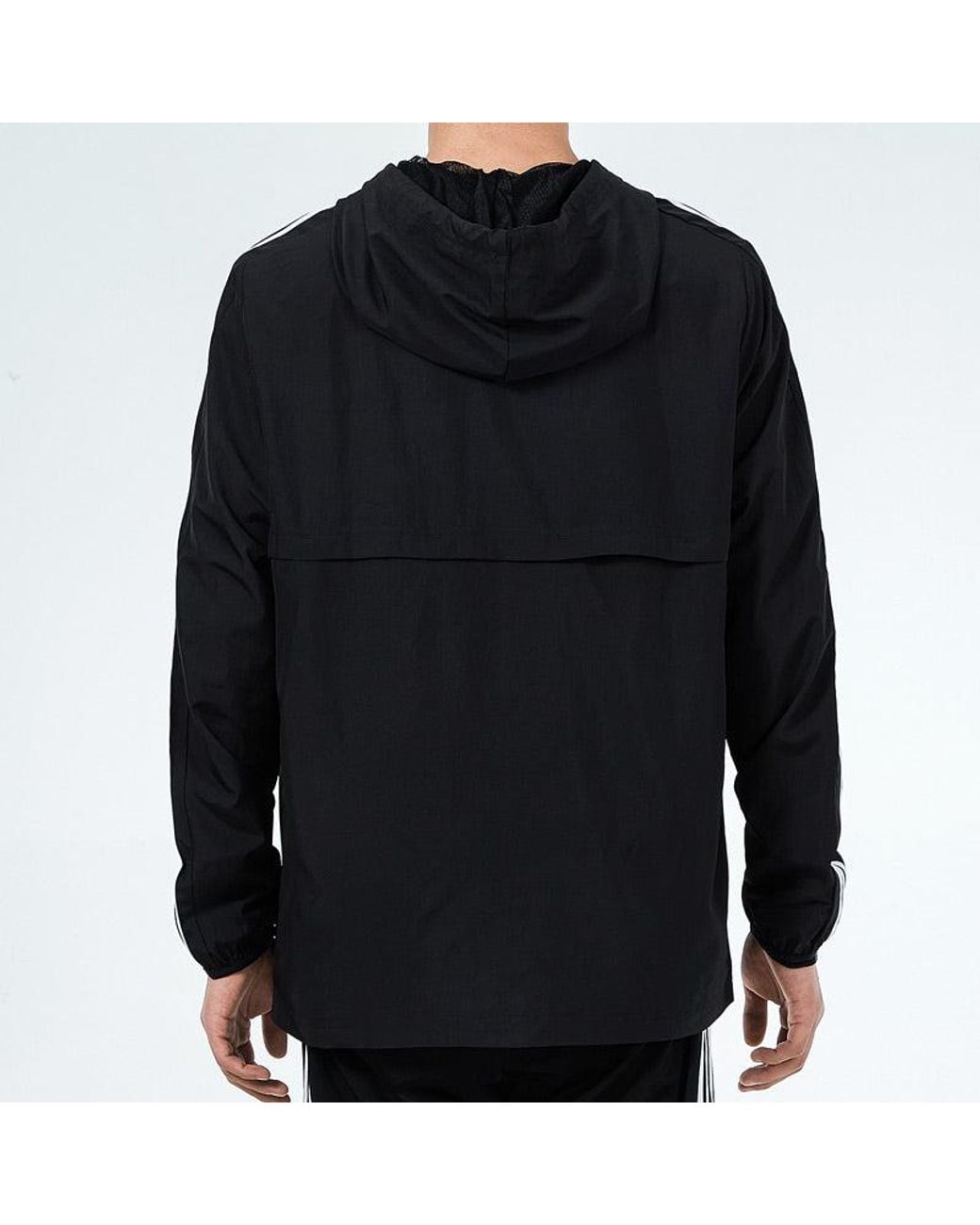 Adidas Blue 3S Wb Training Sports Hooded Logo Jacket Autumn for men