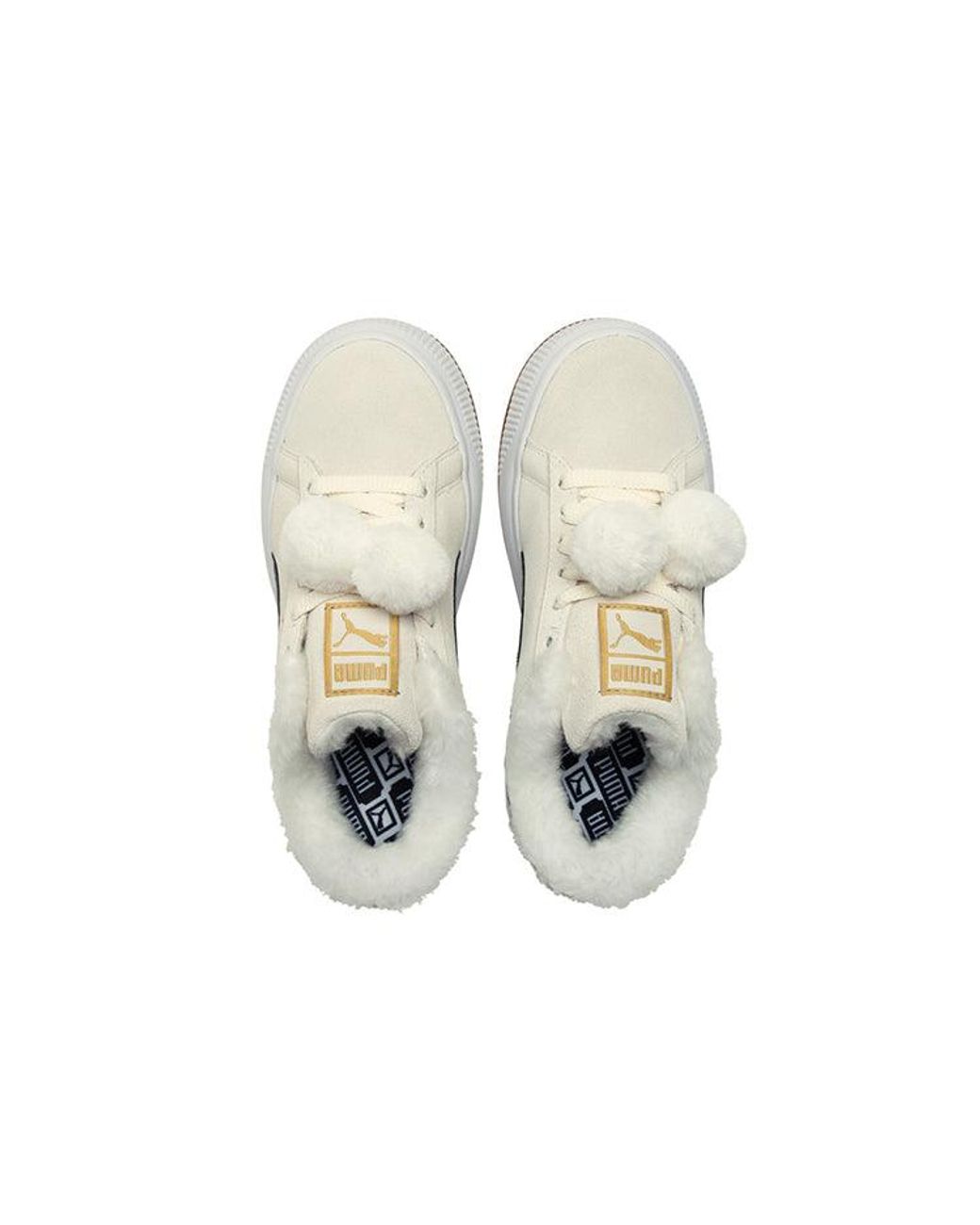 PUMA White (Wmns) Suede Mayu 'Fur