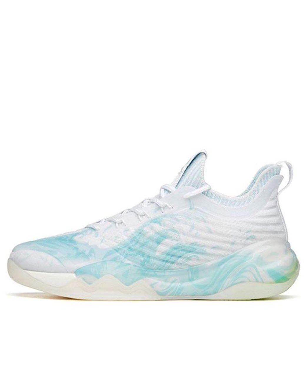 Anta Thompson Kt6 Low 'waves' Basketball Shoes White And Blue for Men Lyst